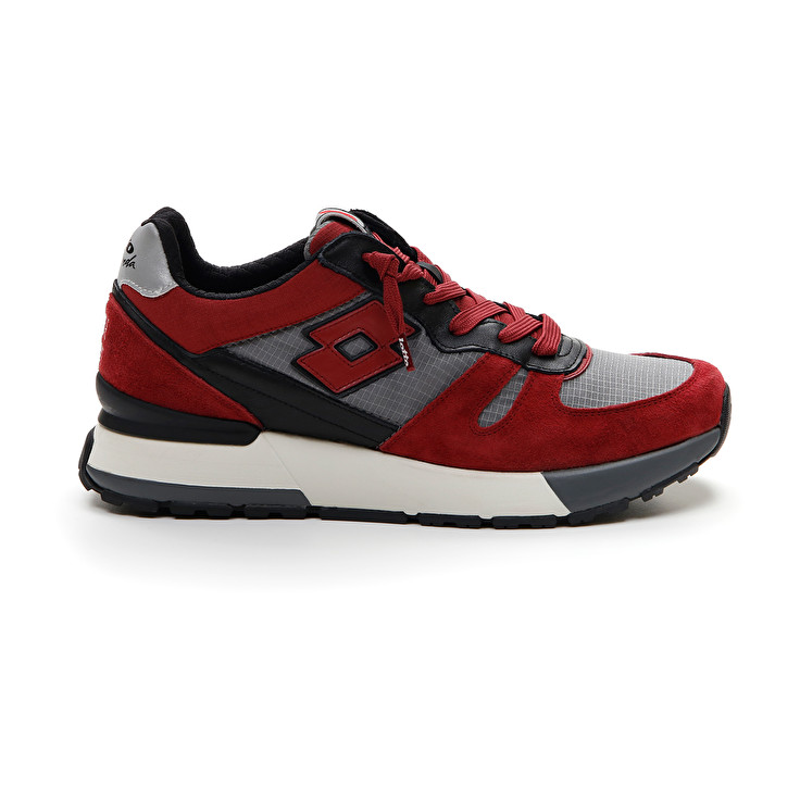 Lotto Tokyo Shibuya Block Zapatillas Hombre - Rojas/Gris - Colombia SGBELAC-05